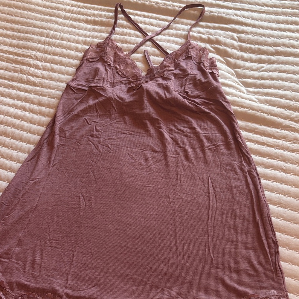 Victoria's Secret Ribbed Pink Top